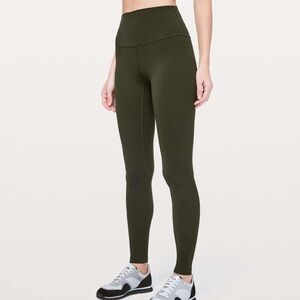 Lululemon Align Pant *Full Length 28" - Dark Olive gently used size 6